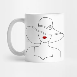 RED Lipstick  Women Fashion Design Mug